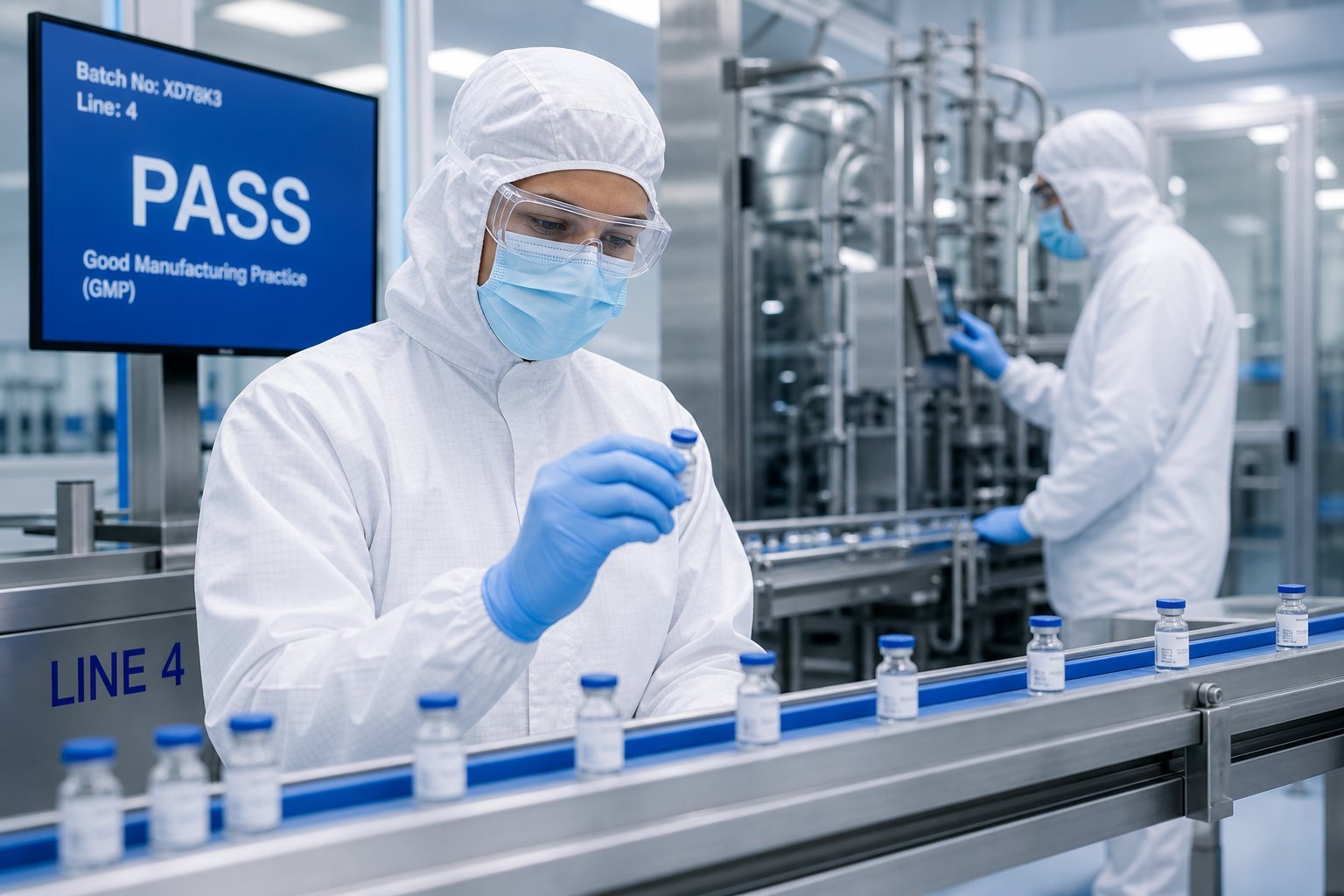 Pharmaceutical manufacturing facility quality control environment