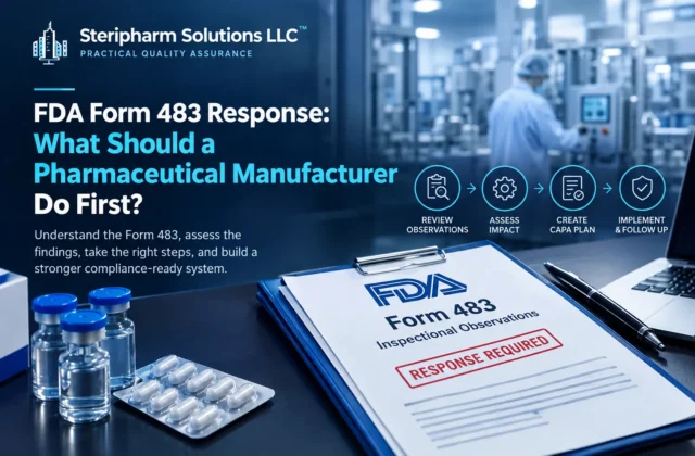 how to respond to FDA Form 483