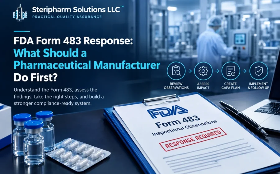 how to respond to FDA Form 483