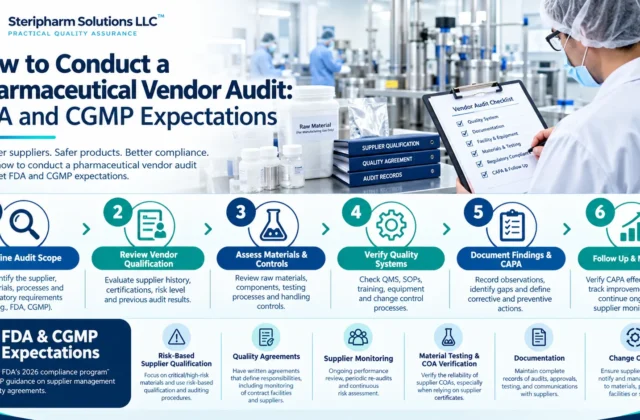 How to Conduct a Pharmaceutical Vendor Audit