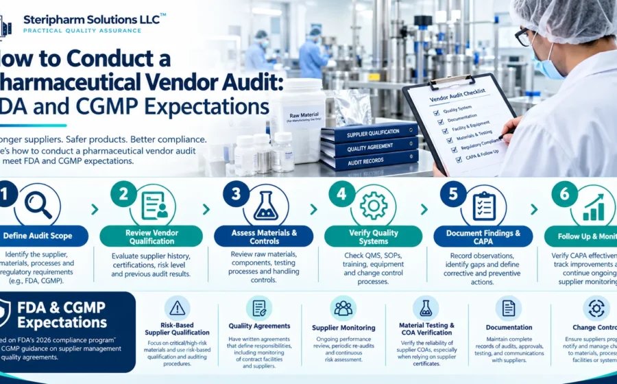How to Conduct a Pharmaceutical Vendor Audit